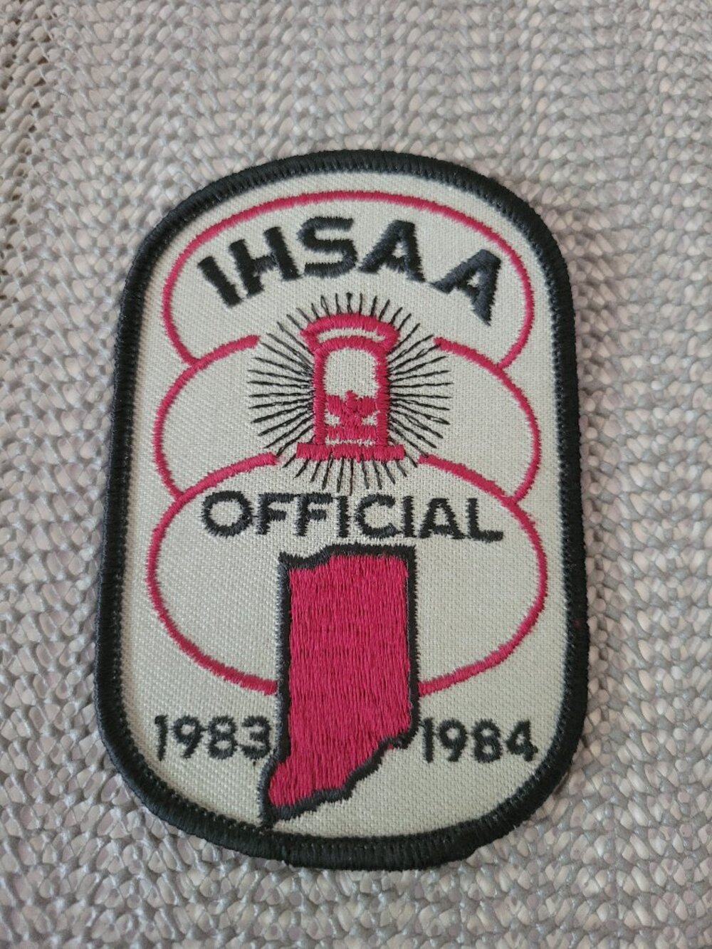 IHSAA Official Indiana High School Athletic Assn Embroidered Patch 1983-84